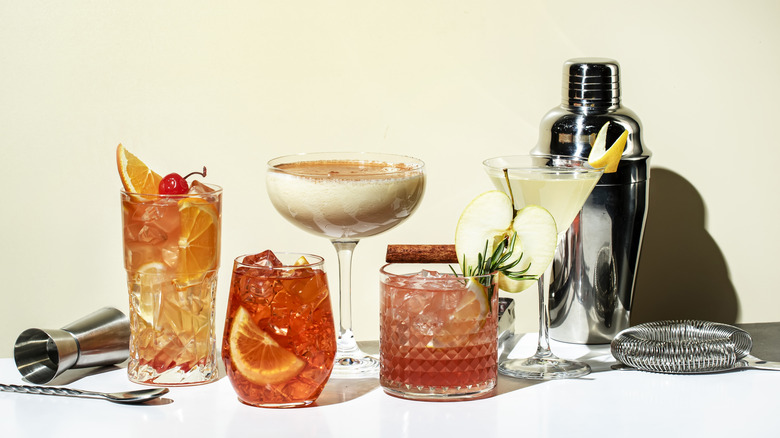 assorted cocktails