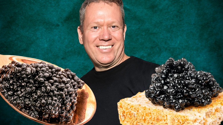 Chef Walter Manzke and caviar
