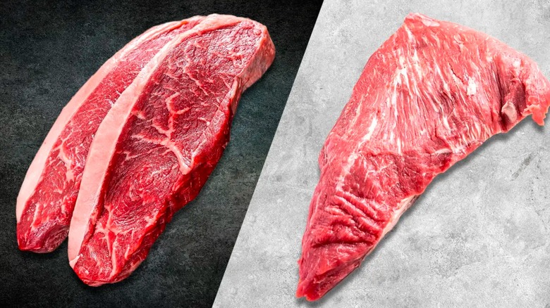 sirloin steak and tri-tip