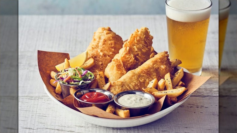 Fish and chips from Bonefish Grill