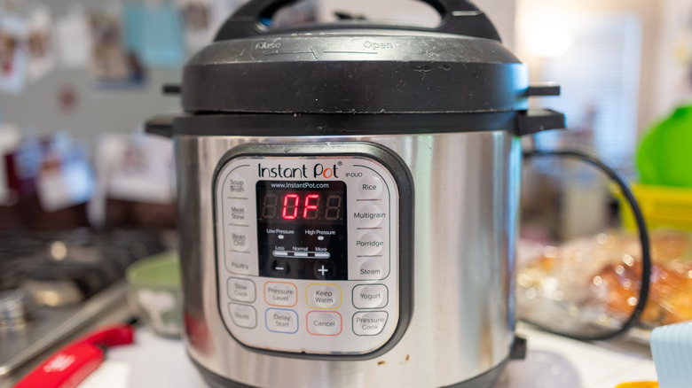 instant pot on a kitchen counter