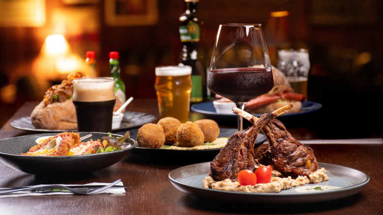 steakhouse meals with wine