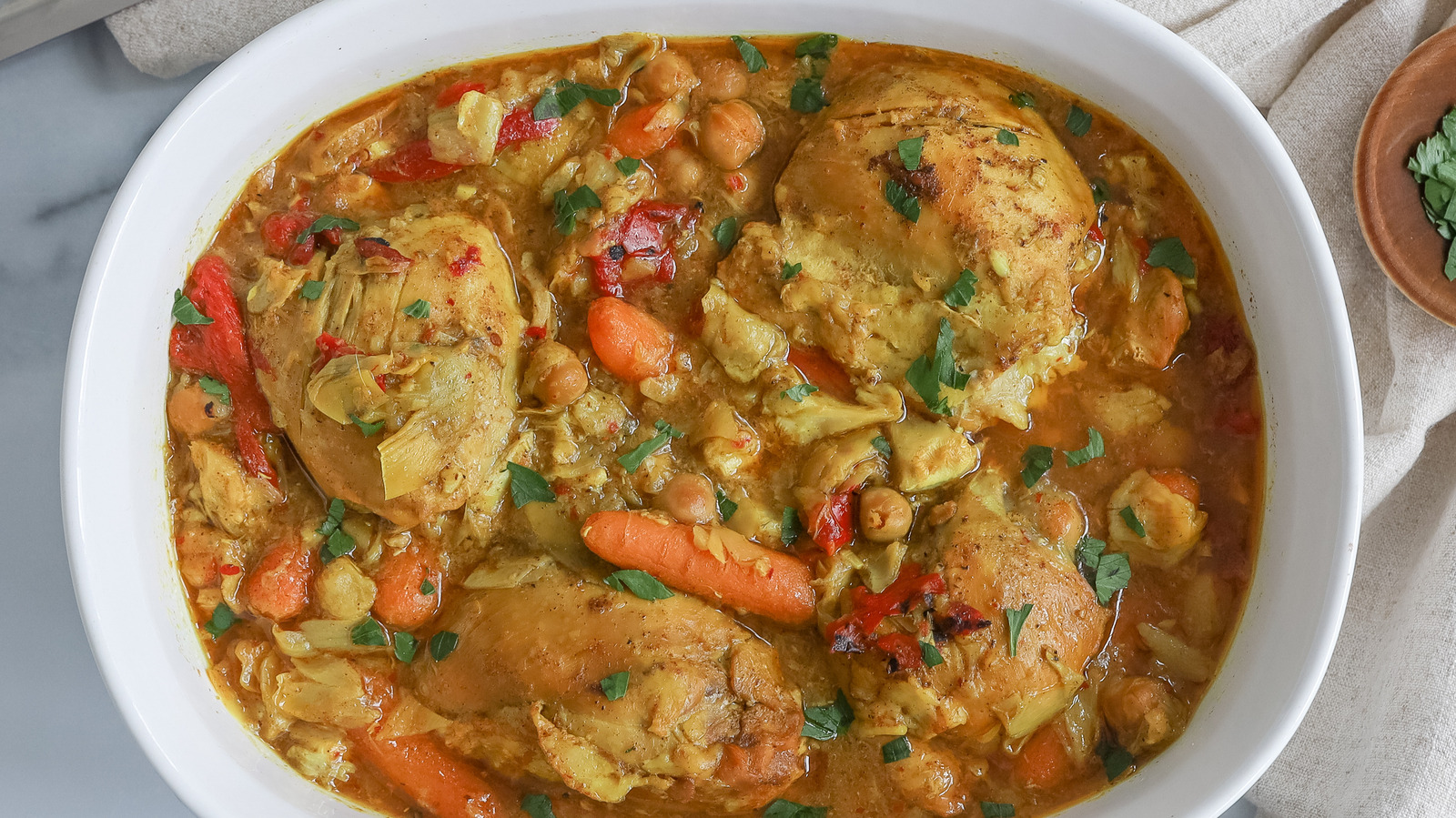 Slow Cooker Chicken And Artichoke Tagine Recipe