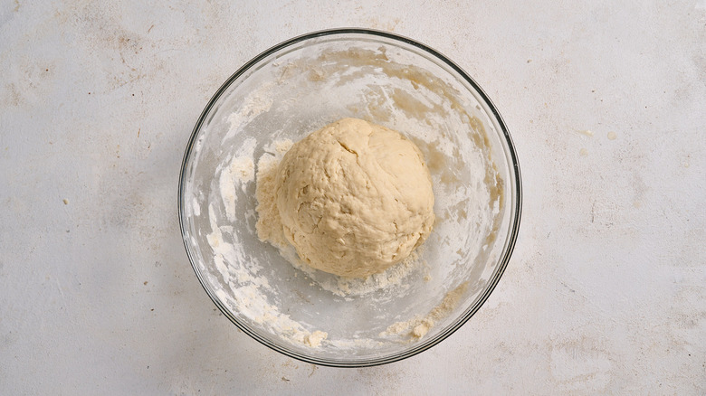 dough ball in a bowl