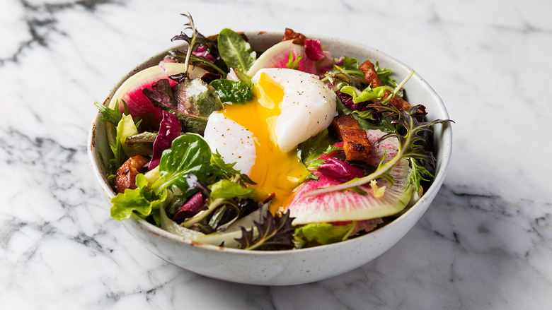Sous-Vide Egg and Bacon Salad Recipe