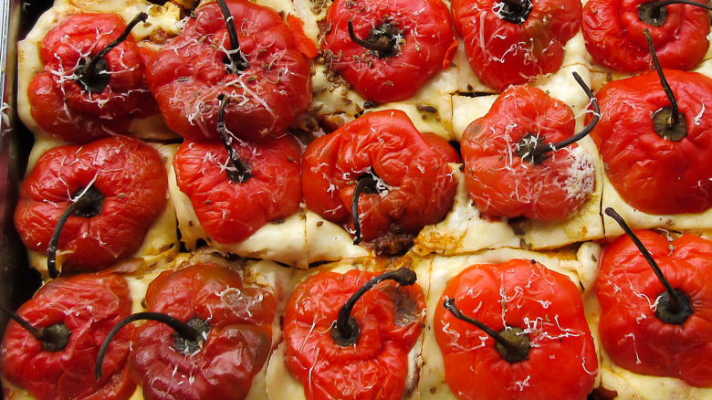 cooked rocoto peppers with cheese