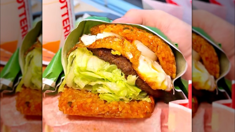 Lotteria bibimbap burger