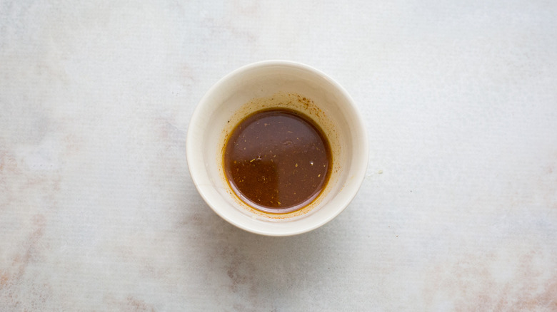 salad dressing in small bowl