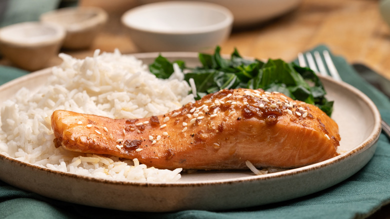 soy ginger baked salmon