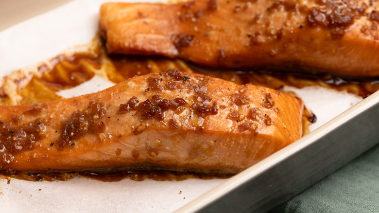 soy ginger baked salmon