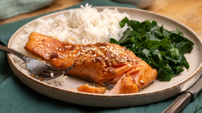 soy ginger baked salmon