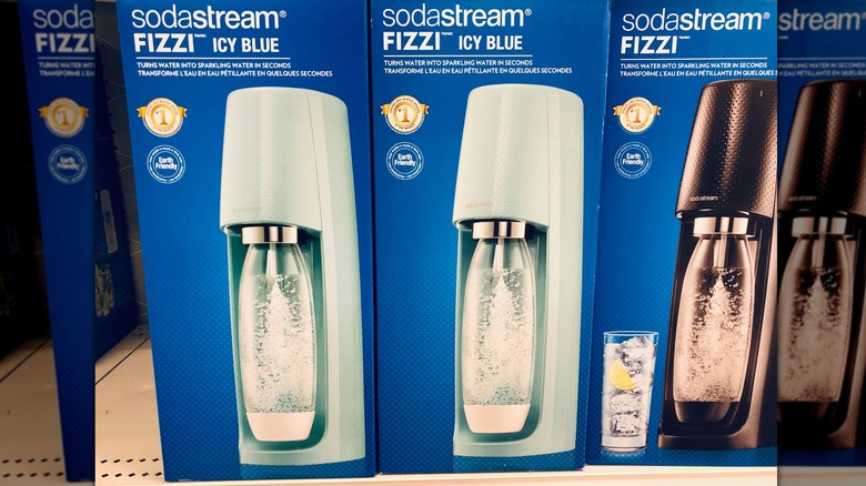 SodaStream soda makers displayed