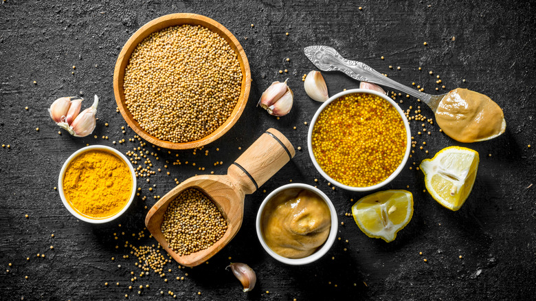different types of mustard