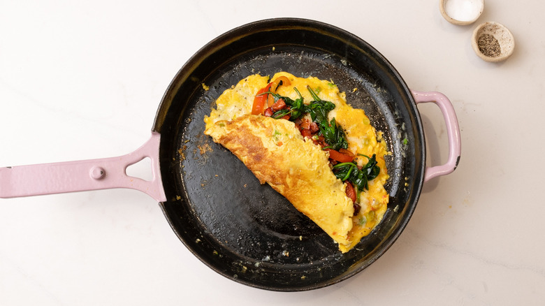 spicy chorizo omelette