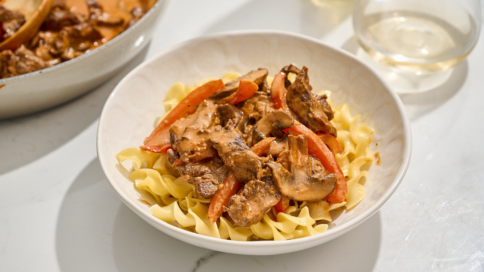 Spicy Gochujang Beef Stroganoff Recipe
