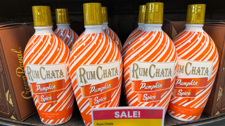 Bottles of RumChata pumpkin spice