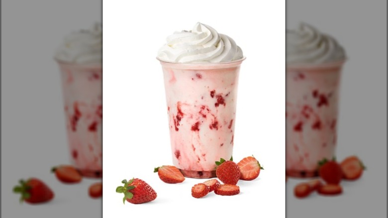 Strawberry Luxury Shake from Max Burgers in Sweden