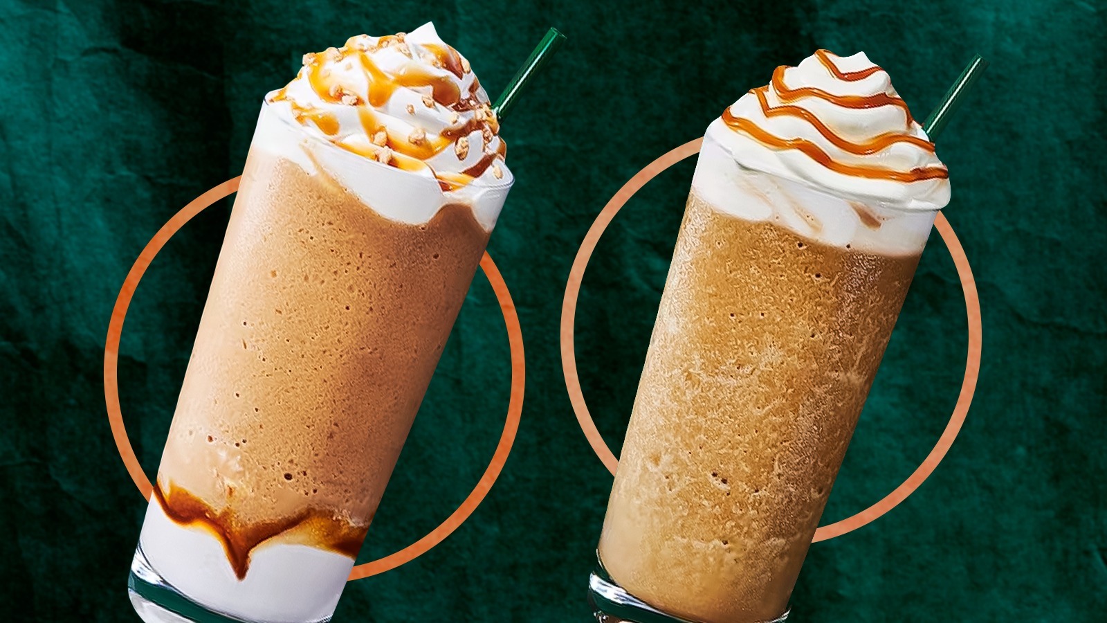 Starbucks' Caramel Ribbon Crunch Vs Caramel Frappuccino