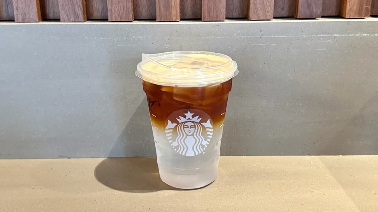 Starbucks Coco Cold Brew on counter