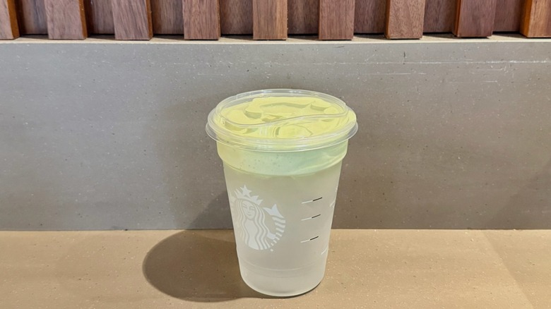 Starbucks Coco Matcha on counter