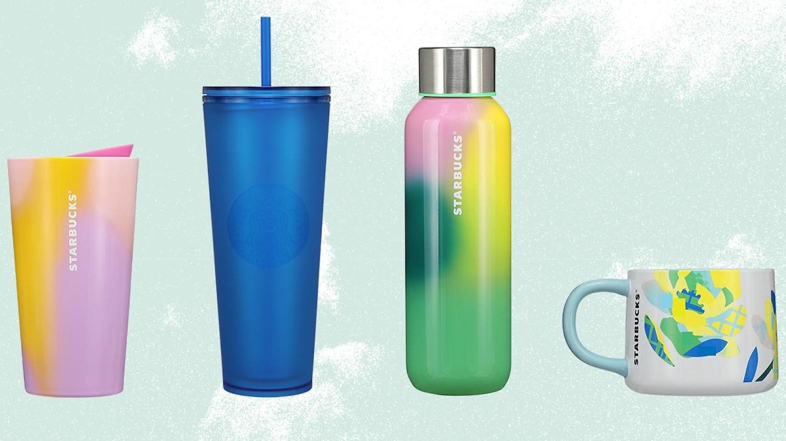 Starbucks' New Spring Drinkware Lineup Is Bursting With Color