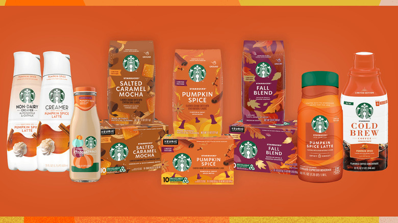 Starbucks fall grocery products