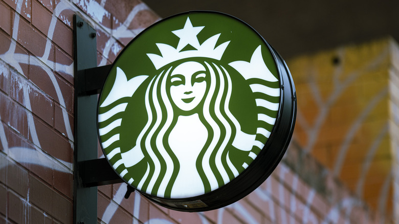Starbucks logo signboard 