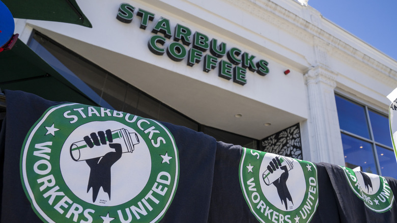 Starbucks Workers United banner