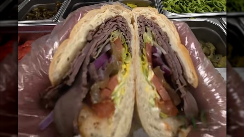 Subway's roast beef sandwich customized to taste like cheeseburger