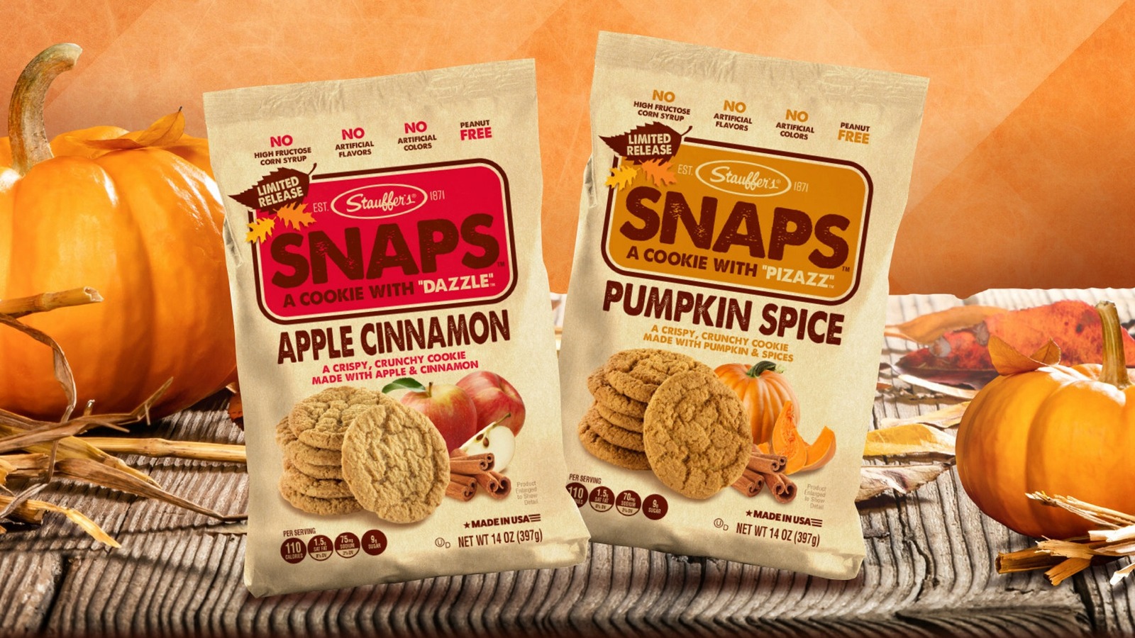 Stauffer's Releases Pumpkin Spice And Apple Cinnamon Cookies For Fall
