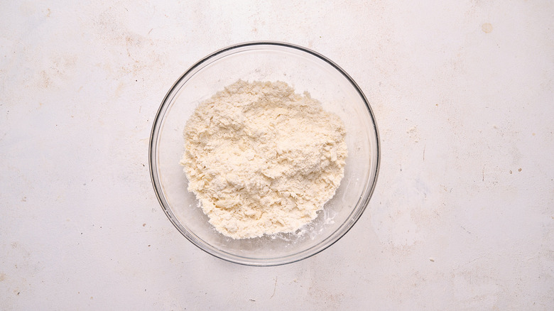 butter and flour mixed in a bowl