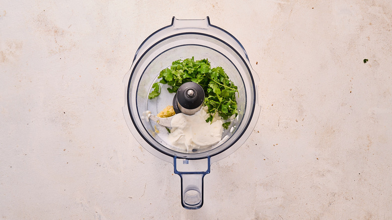crema ingredients in food processor