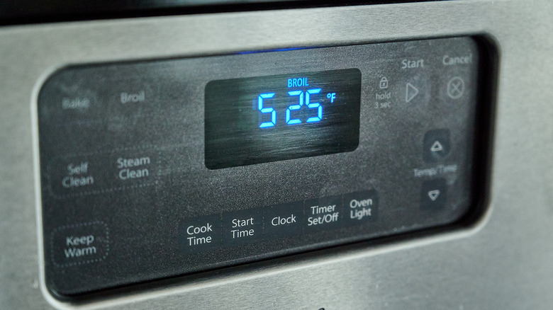 preheating the broiler to high