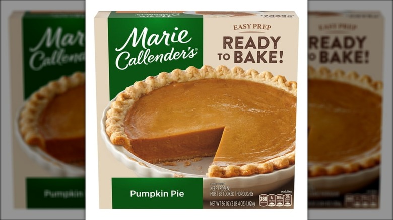 Marie Callender's Pumpkin Pie in its packaging
