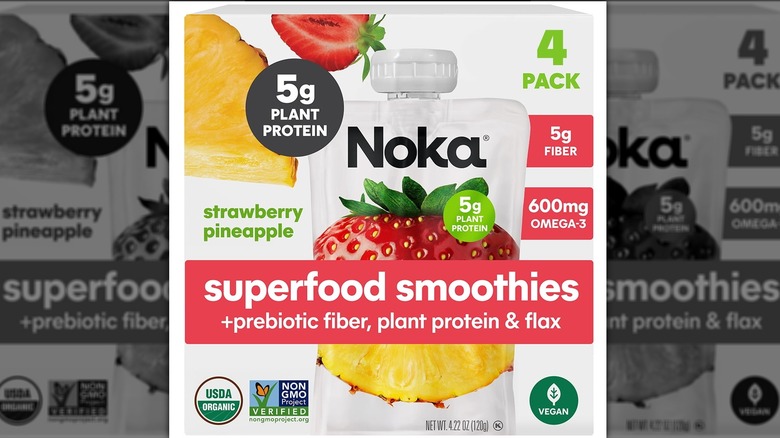 Noka Organic Strawberry Pineapple Smoothie package