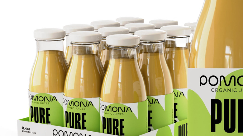 Pomona Organic Juices Pure Pear Juice bottles