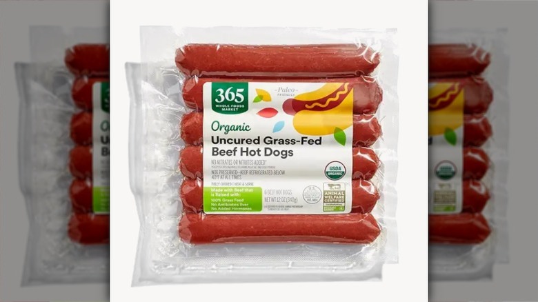 365 Whole Foods organic hot dogs