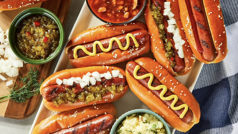 Uncured Angus beef hot dogs