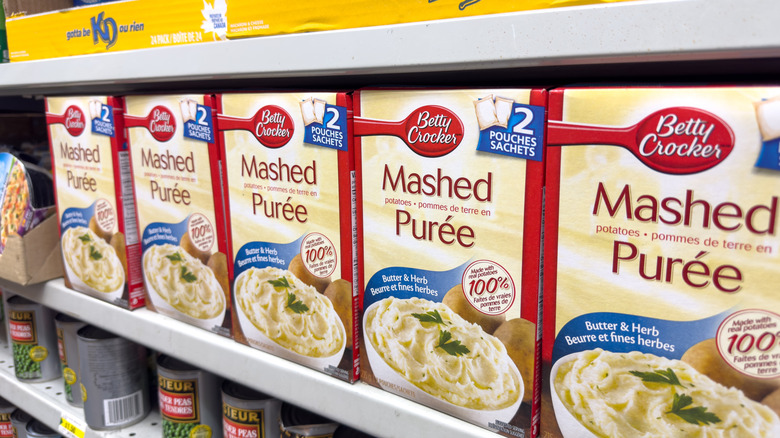 mashed potato mix at the grocery store