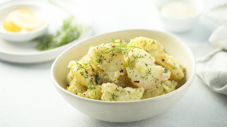 bowl of potato salad