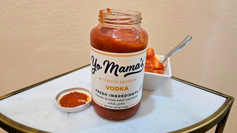 Yo Mama vodka sauce and pasta