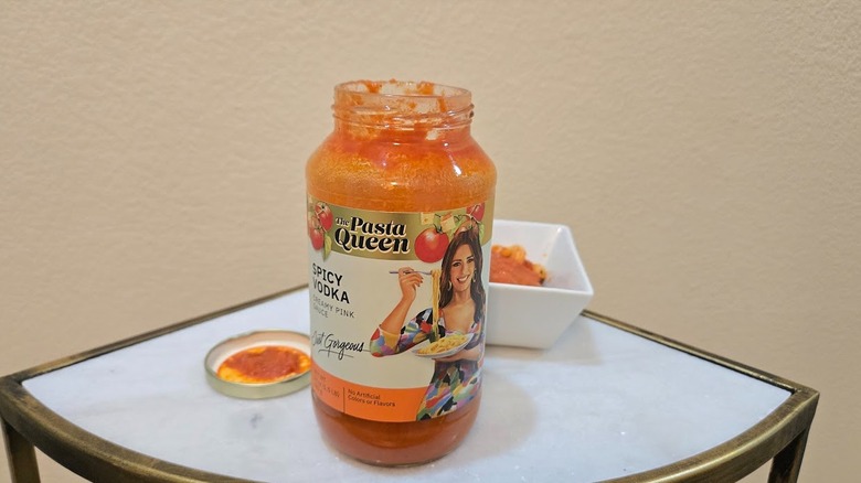 Pasta Queen spicy vodka sauce and pasta