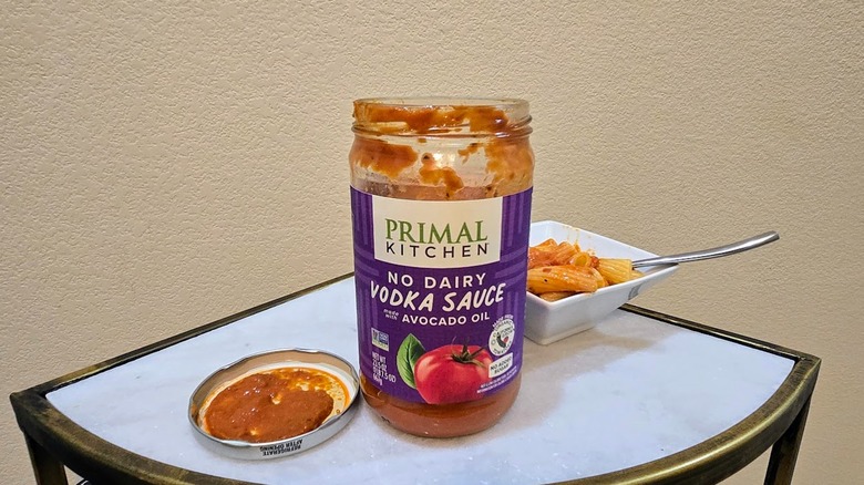 Primal Kitchen vodka sauce with pasta
