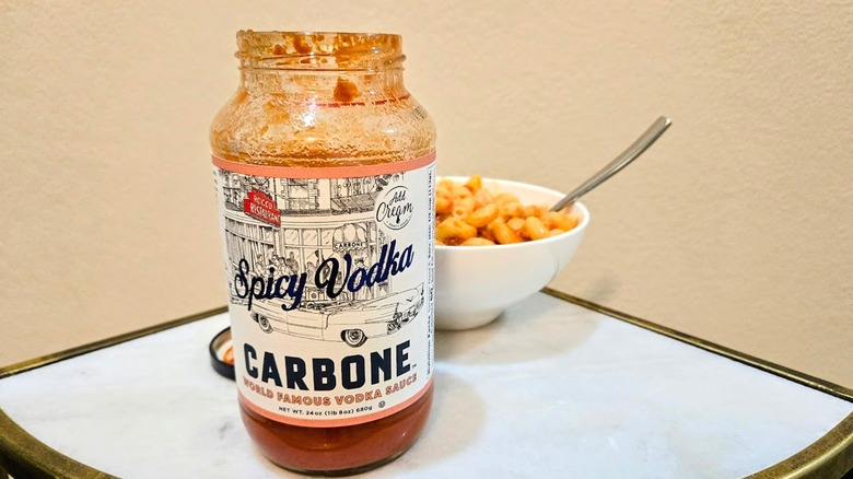 Carbone spicy vodka sauce and pasta