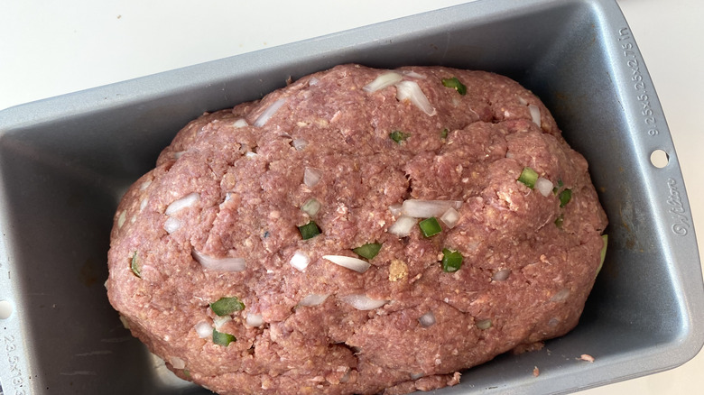 Meatloaf in a baking tin