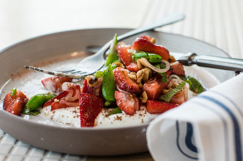 Strawberry, Snap Pea & Yogurt Salad Recipe