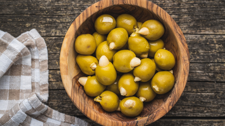 almond stuffed olives