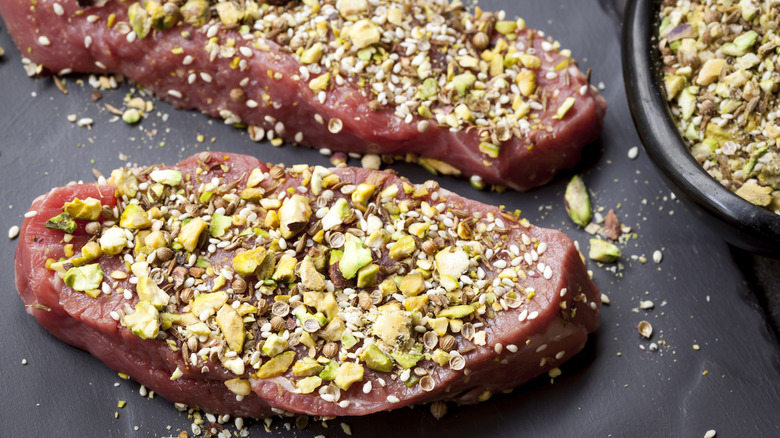 fillets with nuts and seeds in place of breadcrumbs