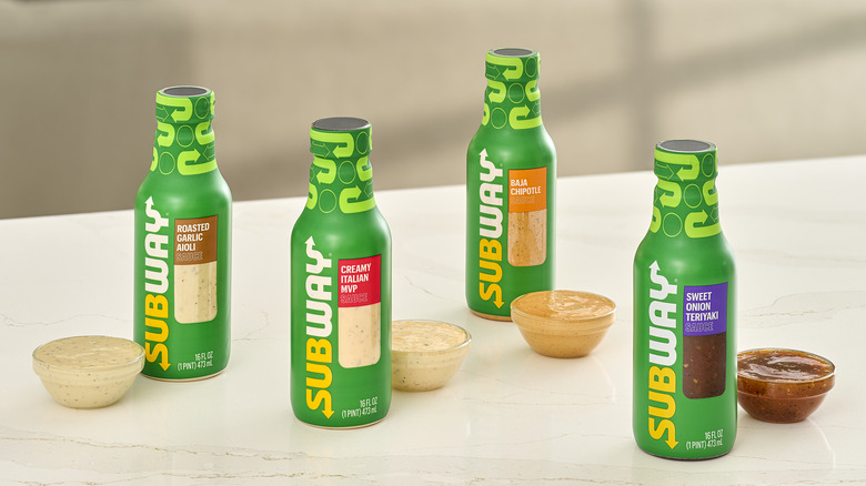 Subway's four new bottled sauces