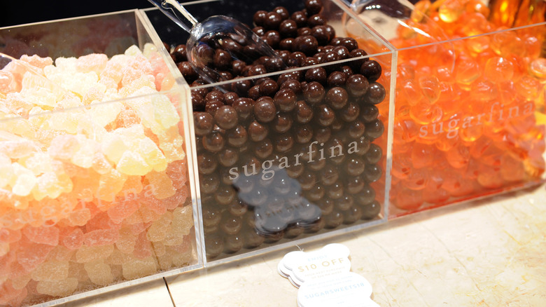 Sugarfina candy in plastic containers